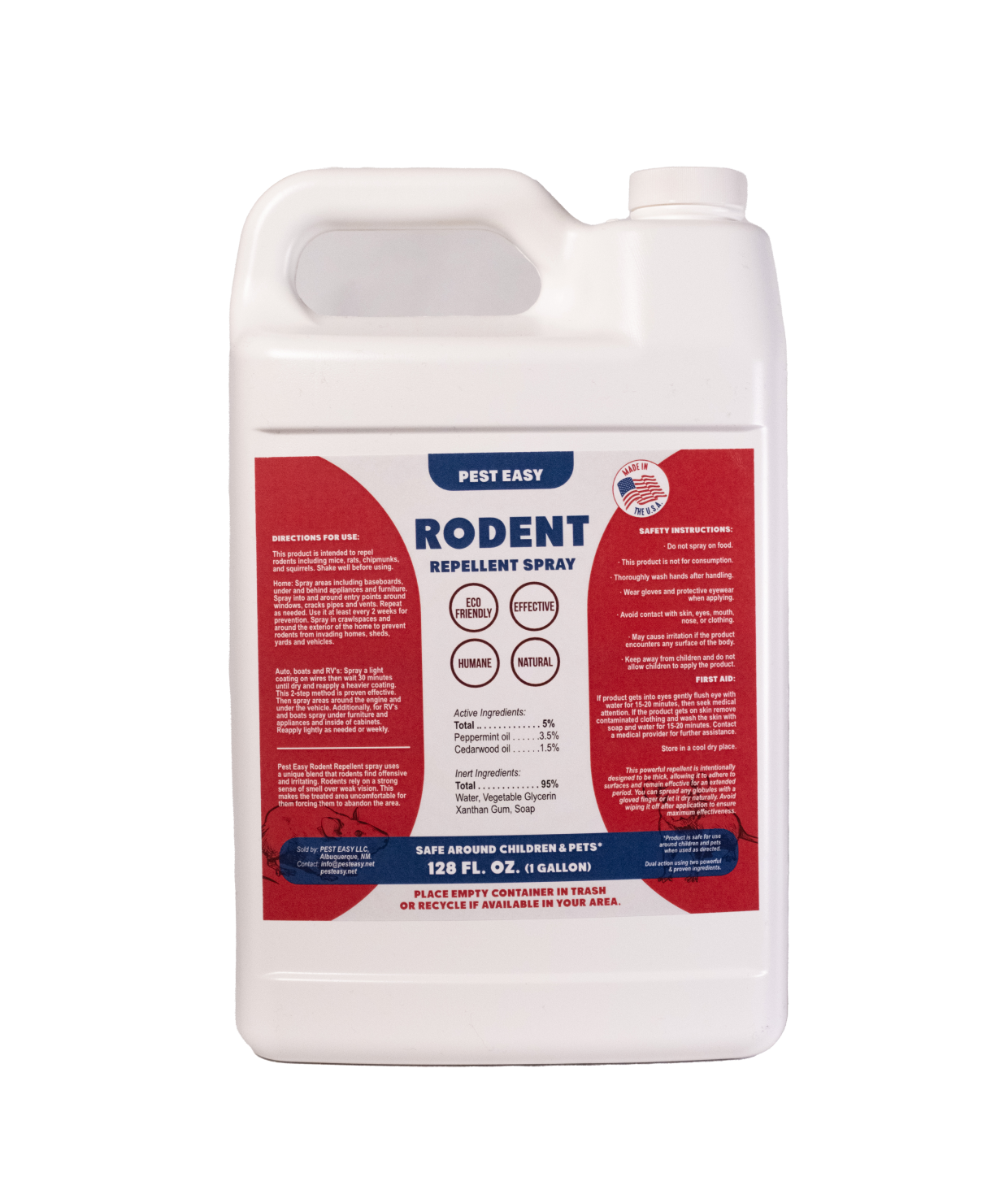 PESTEASY Peppermint Oil Rodent Repellent Spray - 16oz