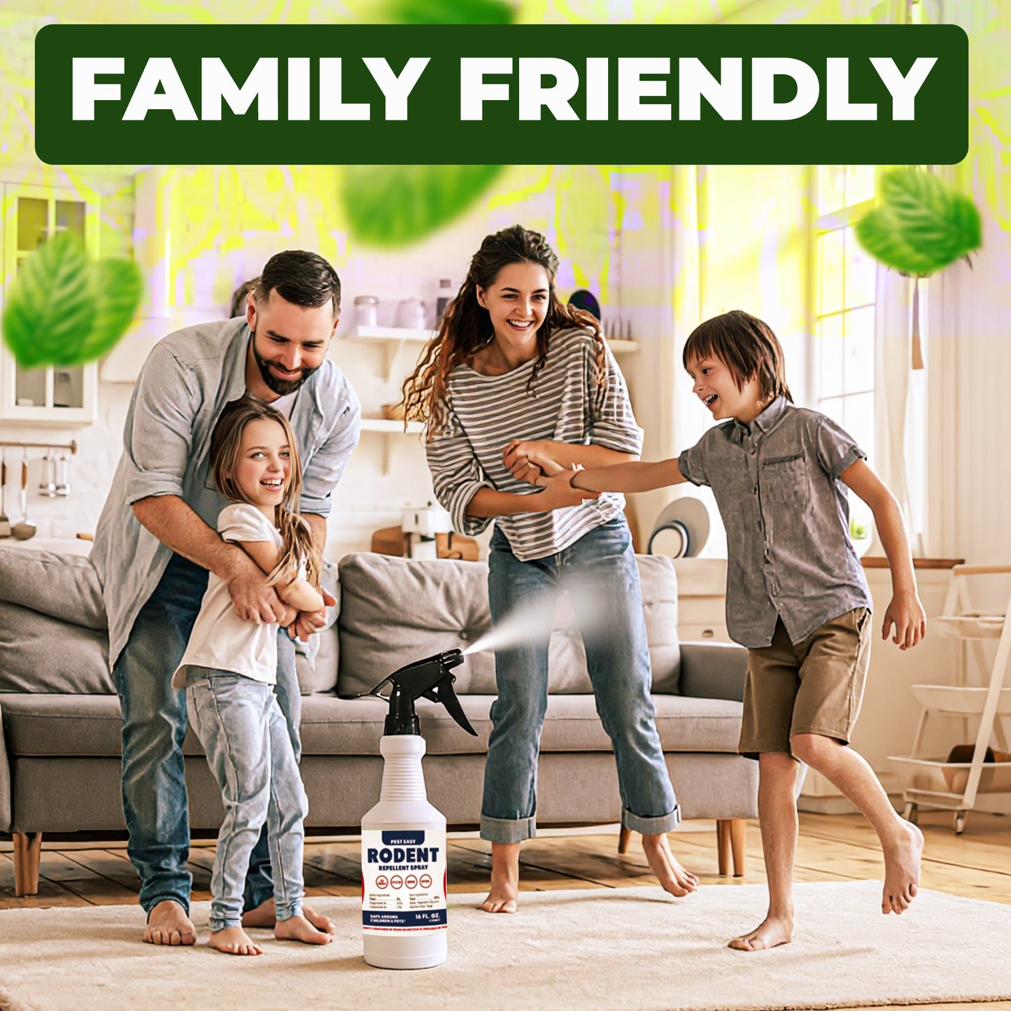 PESTEASY Peppermint Oil Rodent Repellent Spray - 16oz