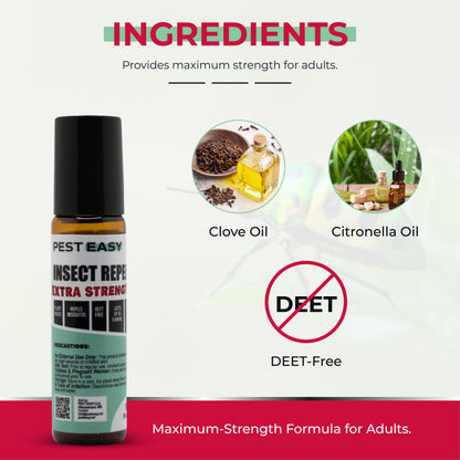 Extra Strength Mosquito Roll-On Repellent (2 Pack) Deet-Free