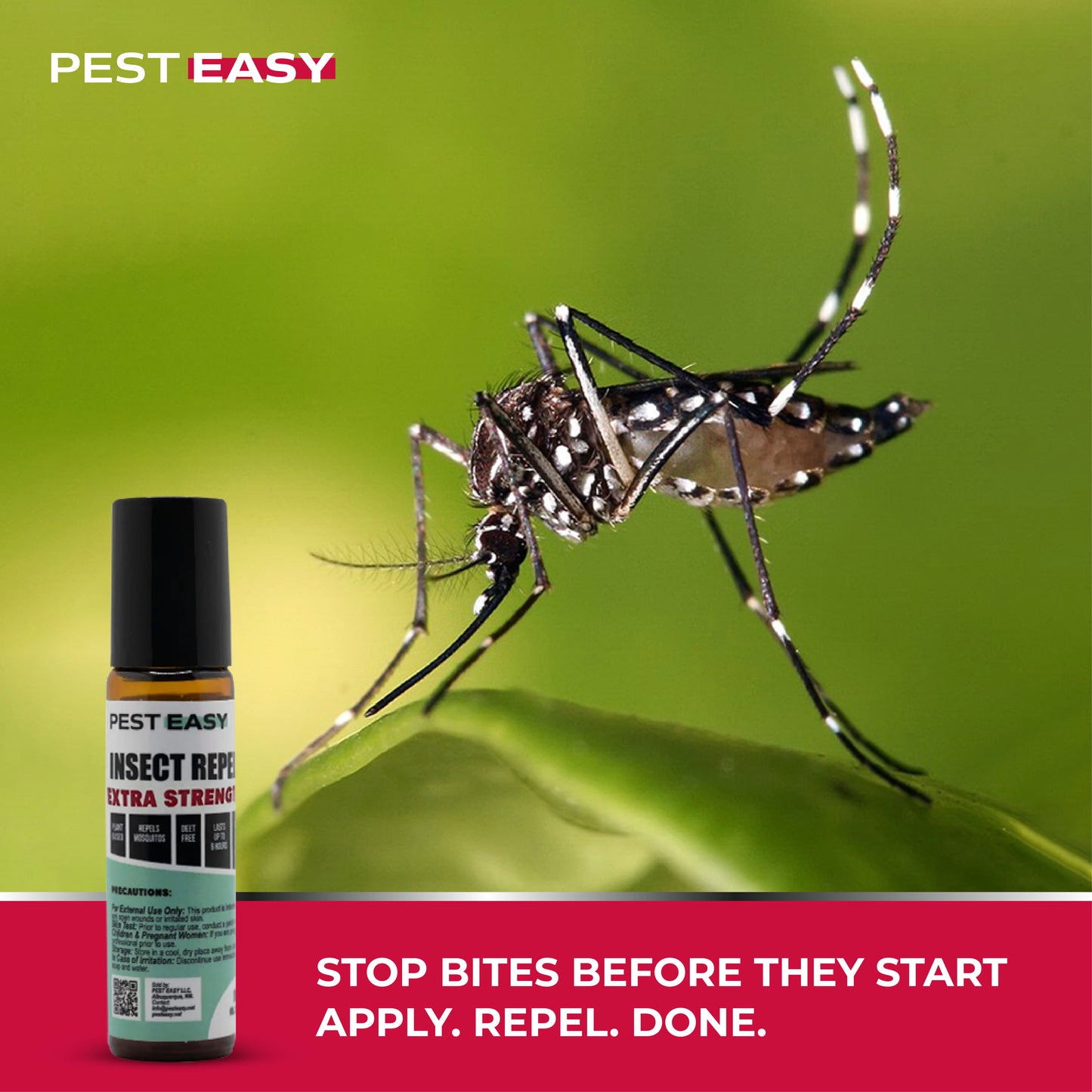 Extra Strength Mosquito Roll-On Repellent (2 Pack) Deet-Free